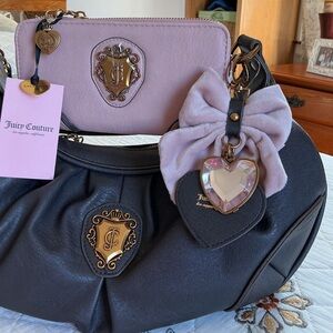 Juicy Couture pink bow bag and wallet